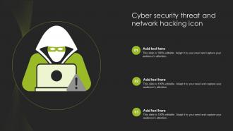 Cyber Security Threat And Network Hacking Icon