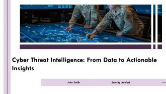 Cyber Threat Intelligence From Data To Actionable Insights PPT Presentation AT
