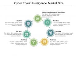 Cyber threat intelligence market size ppt powerpoint presentation infographics graphics pictures cpb