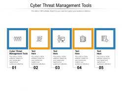 Cyber threat management tools ppt powerpoint presentation layouts backgrounds cpb