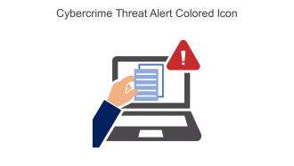 Cybercrime Threat Alert Colored Icon In Powerpoint Pptx Png And Editable Eps Format