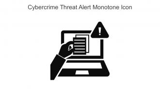 Cybercrime Threat Alert Monotone Icon In Powerpoint Pptx Png And Editable Eps Format