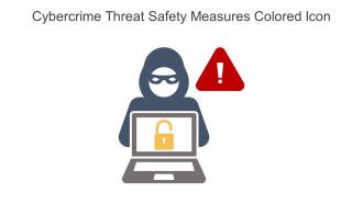 Cybercrime Threat Safety Measures Colored Icon In Powerpoint Pptx Png And Editable Eps Format