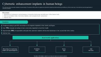 Cybernetic Implants Cybernetic Enhancement Implants In Human Beings