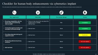 Cybernetic Implants Powerpoint Presentation Slides Ideas Visual