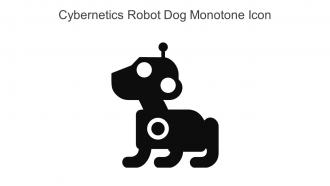Cybernetics Robot Dog Monotone Icon In Powerpoint Pptx Png And Editable Eps Format