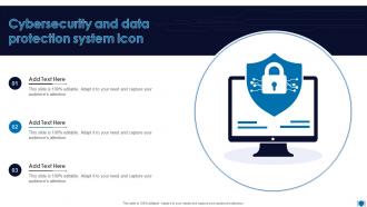 Cybersecurity And Data Protection System Icon