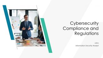 Cybersecurity Compliance And Regulations PPT Demonstration AT