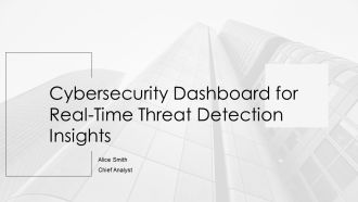 Cybersecurity Dashboard For Real Time Threat Detection Insights PPT Mockup AT