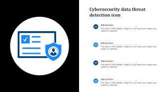 Cybersecurity Data Threat Detection Icon