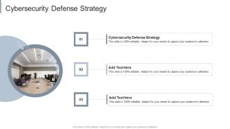 Cybersecurity Defense Strategy In Powerpoint And Google Slides Cpb
