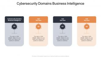 Cybersecurity Domains Business Intelligence In Powerpoint And Google Slides Cpb