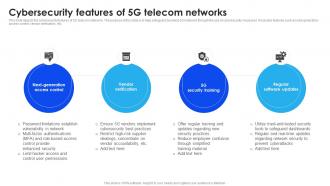Cybersecurity Features Of 5G Telecom Networks