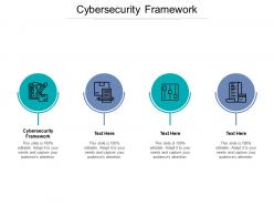 Cybersecurity framework ppt powerpoint presentation infographic template background cpb