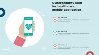 Cybersecurity Icon For Healthcare Mobile Application