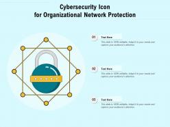 Cybersecurity icon for organizational network protection