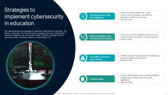 Cybersecurity In Education Powerpoint PPT Template Bundles Image Impactful