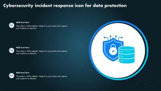 Cybersecurity Incident Response Icon For Data Protection