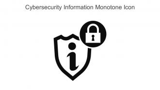 Cybersecurity Information Monotone Icon In Powerpoint Pptx Png And Editable Eps Format