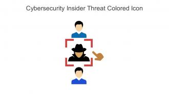 Cybersecurity Insider Threat Colored Icon In Powerpoint Pptx Png And Editable Eps Format