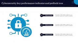 Cybersecurity Key Performance Indicator And Padlock Icon