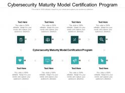 Cybersecurity maturity model certification program ppt powerpoint presentation outline microsoft cpb
