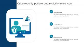 Cybersecurity Posture And Maturity Levels Icon