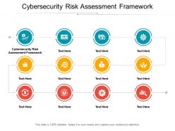 Cybersecurity risk assessment framework ppt powerpoint presentation inspiration master slide cpb