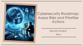 Cybersecurity Roadmap Assess Risks And Prioritize Actions PPT Example AT