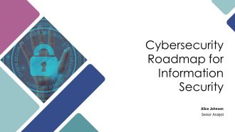Cybersecurity Roadmap For Information Security PPT Structure AT