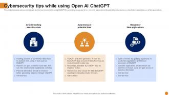 Cybersecurity Tips While Using Chatgpt For Threat Intelligence And Vulnerability Assessment AI SS V