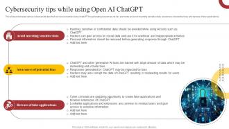 Cybersecurity Tips While Using Open AI How ChatGPT Is Revolutionizing Cybersecurity ChatGPT SS