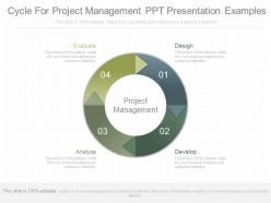 Cycle for project management ppt presentation examples