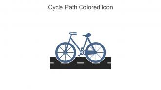 Cycle Path Colored Icon In Powerpoint Pptx Png And Editable Eps Format