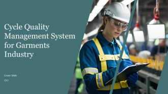 Cycle Quality Management System For Garments Industry PPT Template AT