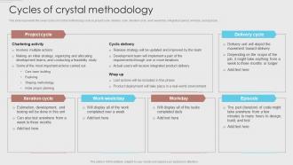 Cycles Of Crystal Methodology Agile Development Methodology