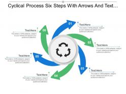 Cyclical Process Six Steps With Arrows And Text Boxes