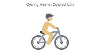 Cycling Helmet Colored Icon In Powerpoint Pptx Png And Editable Eps Format