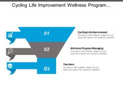 Cycling life improvement wellness program managing homogeneous teams cpb