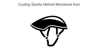 Cycling Sports Helmet Monotone Icon In Powerpoint Pptx Png And Editable Eps Format