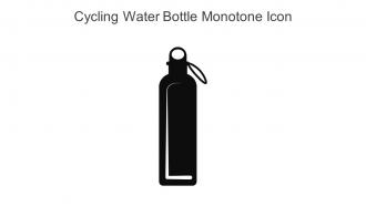 Cycling Water Bottle Monotone Icon In Powerpoint Pptx Png And Editable Eps Format