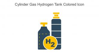 Cylinder Gas Hydrogen Tank Colored Icon In Powerpoint Pptx Png And Editable Eps Format