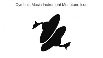 Cymbals Music Instrument Monotone Icon In Powerpoint Pptx Png And Editable Eps Format