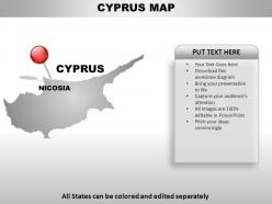 Cyprus country powerpoint maps