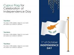 Cyprus flag for celebration of independence day