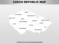 Czech republic powerpoint maps