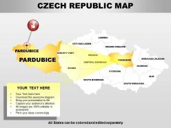 Czech republic powerpoint maps