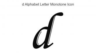 D Alphabet Letter Monotone Icon In Powerpoint Pptx Png And Editable Eps Format