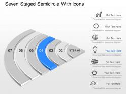Da seven staged semicircle with icons powerpoint template