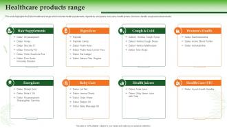 Dabur Company Profile Healthcare Products Range Ppt Styles Infographic Template
